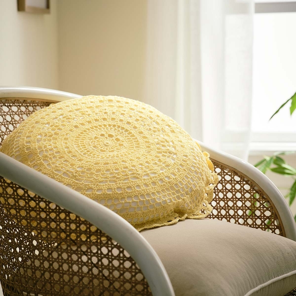 Μαξιλαροθήκη 43cm GOFIS HOME  Ilesha Pollen Yellow 253