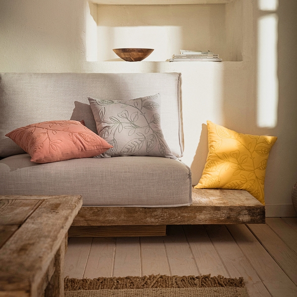 Μαξιλαροθήκη 43x43cm GOFIS HOME   Sun Yellow 381