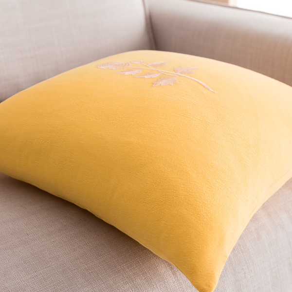 Μαξιλαροθήκη 43x43cm GOFIS HOME   Sun Yellow 484