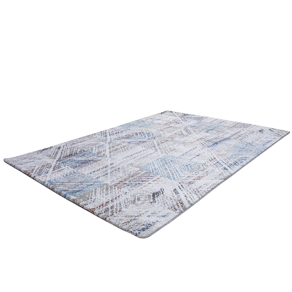 Χαλί Monza 8070/110 εκρού μπεζ μπλε ρόμβοι - 1,30x1,90 Colore Colori