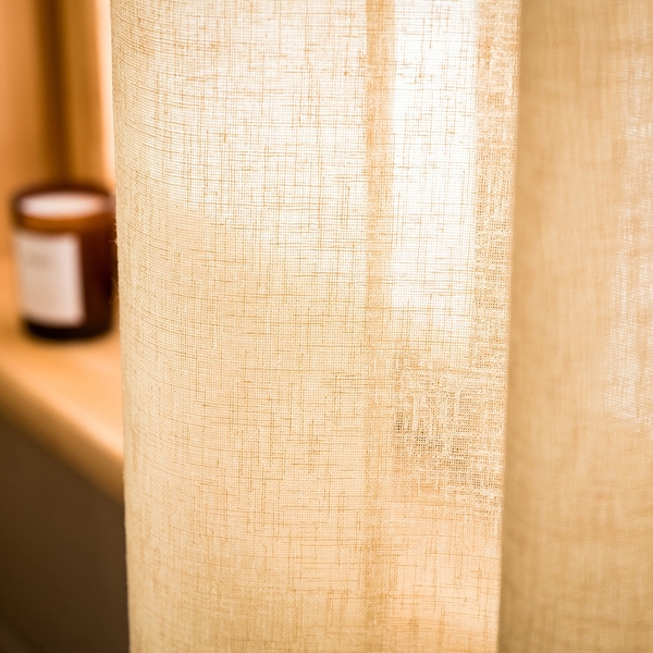 Κουρτίνα με τρουκς 140x280cm Combe Gold Beige Gofis Home 502/ 04