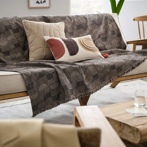 Μαξιλαροθήκη 43x43cm GOFIS HOME  Forest Soft Beige 103/06