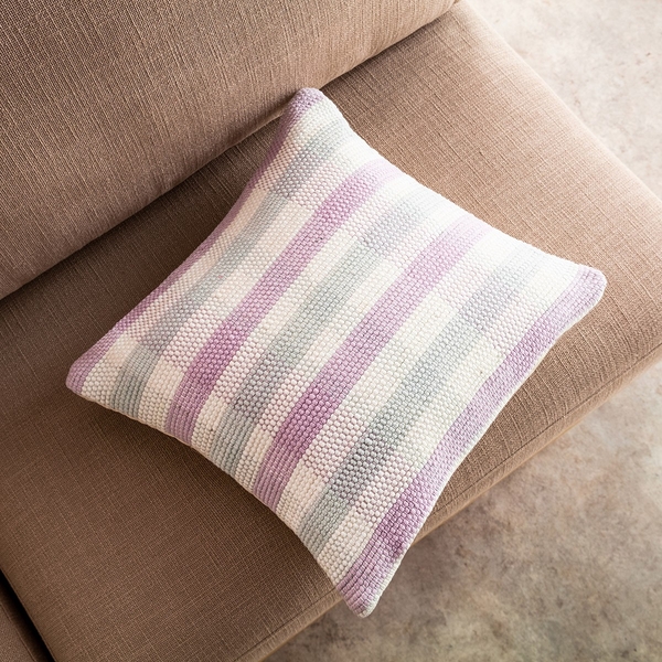 Μαξιλαροθήκη Διακοσμητική 43x43cm Λιλά 477 Tic Tac Toe