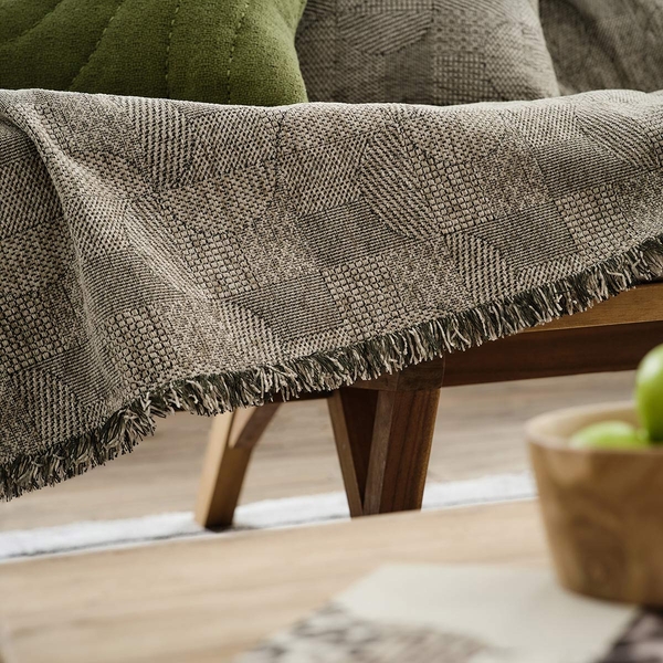 Ριχτάρι Διθέσιου 180x250cm GOFIS HOME  Lagertha Green 317/07