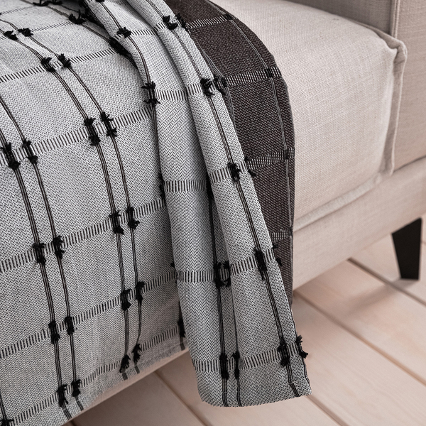 Ριχτάρι Διθέσιου 180X250cm GOFIS HOME   Black Coal  377/ 14