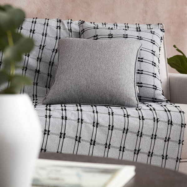 Ριχτάρι Τριθέσιου 180X310cm GOFIS HOME   Black Coal  377/ 14